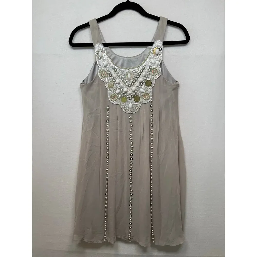 Sue Wong Nocturne Vintage Silk Beaded Cocktail Dress, Size 6 - Picture 2 of 8